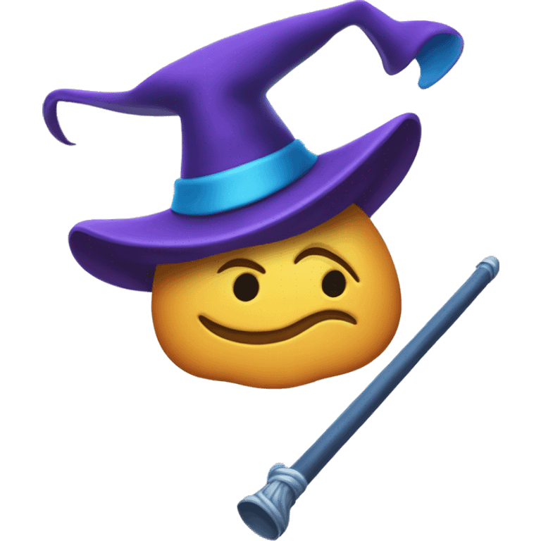 magic hat and wand with warner brothers coloring emoji