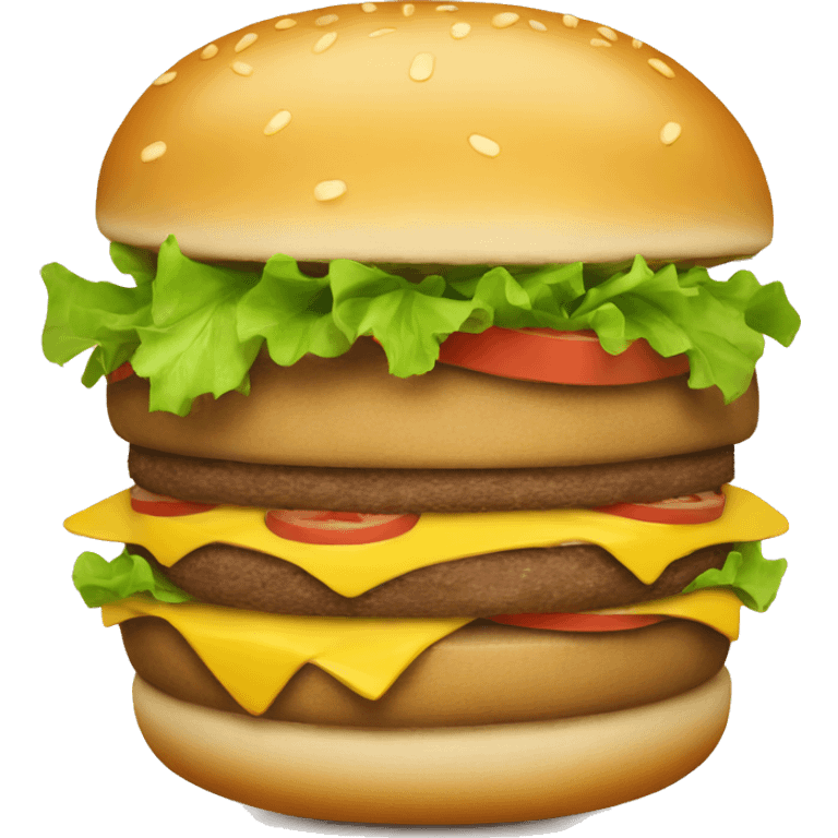 happy smiling burger emoji