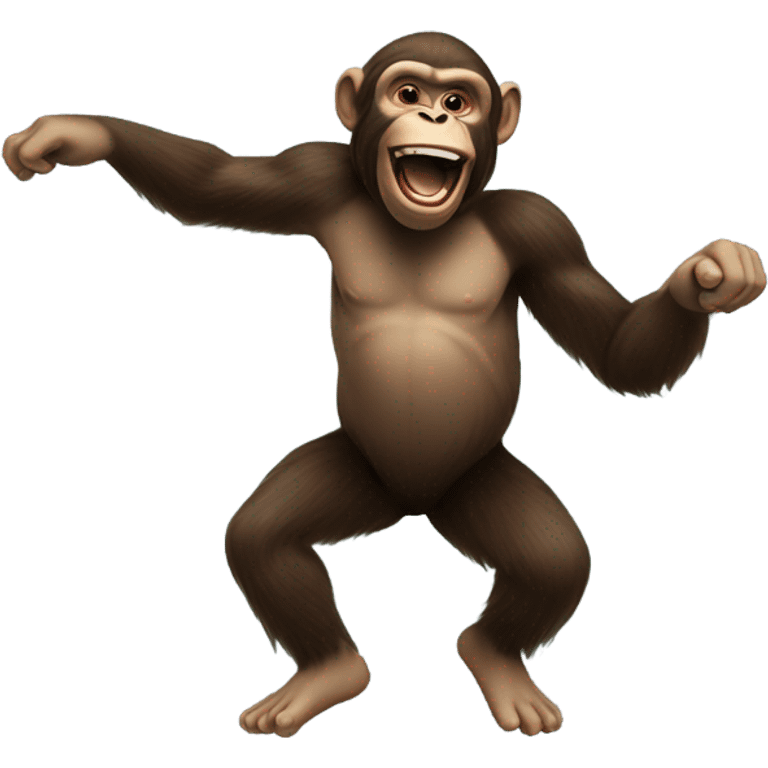 Ape dancing emoji