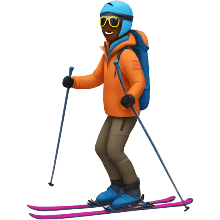 Ski in forest emoji