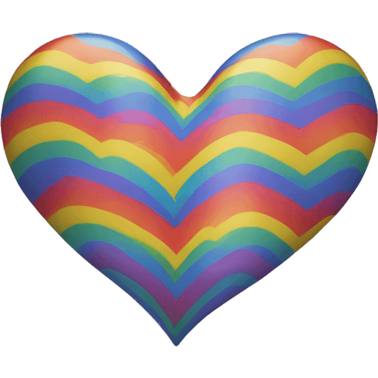 Rainbow heart  emoji