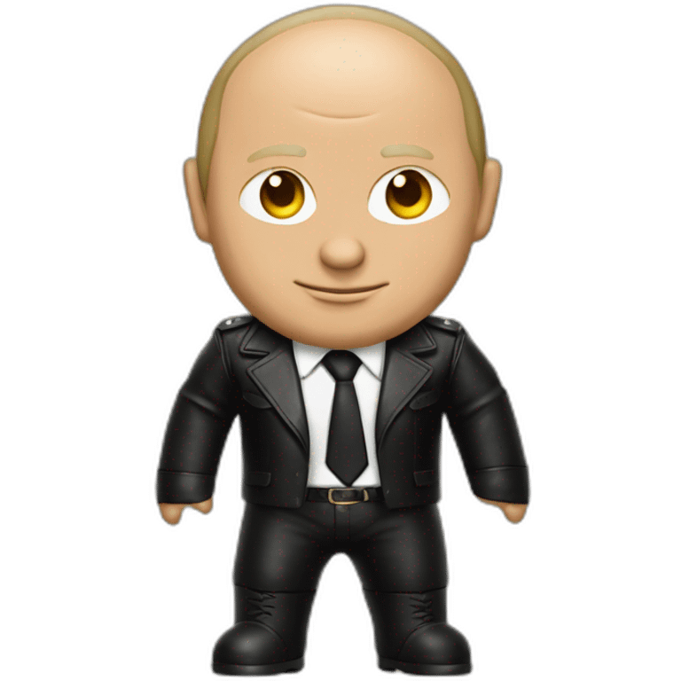 Vladimir Putin in leather suit emoji