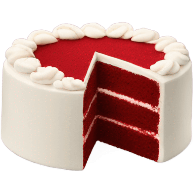 red velvet cake emoji