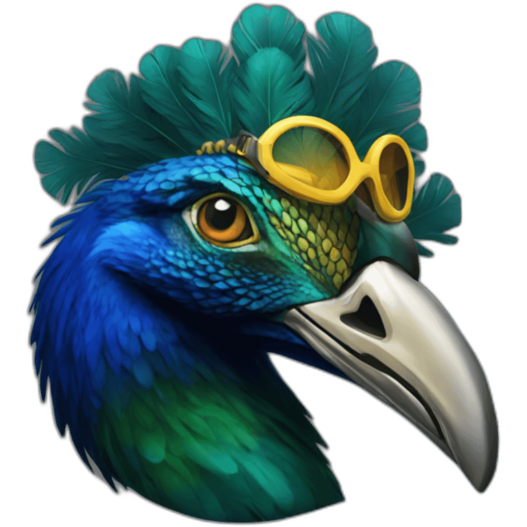 peacock motorcycle club emoji