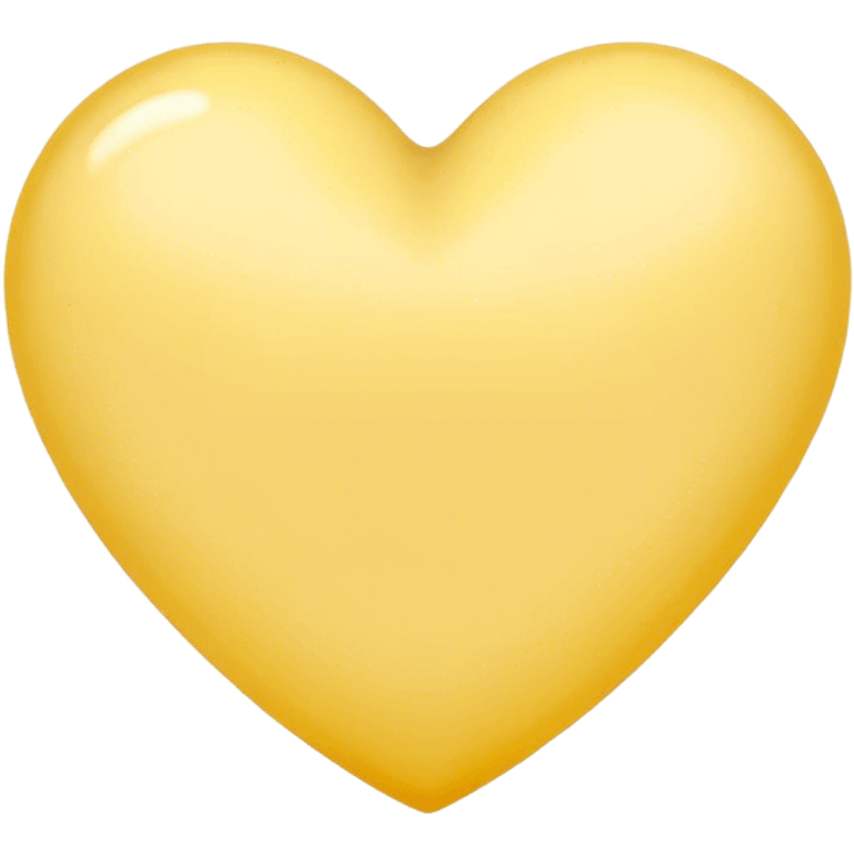 pale yellow heart emoji