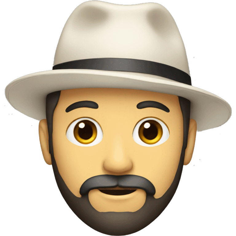 white man with hat and black beard emoji