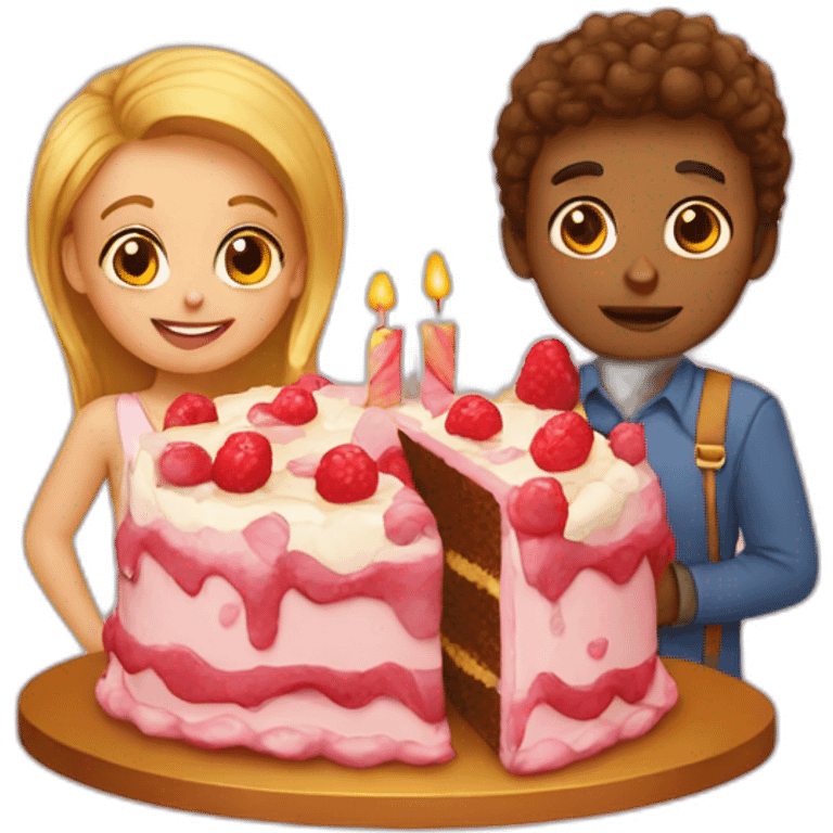 Tots and cake emoji