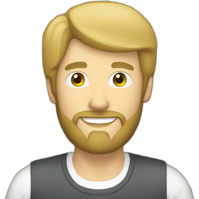 caucasian male with small beard and holding money emoji