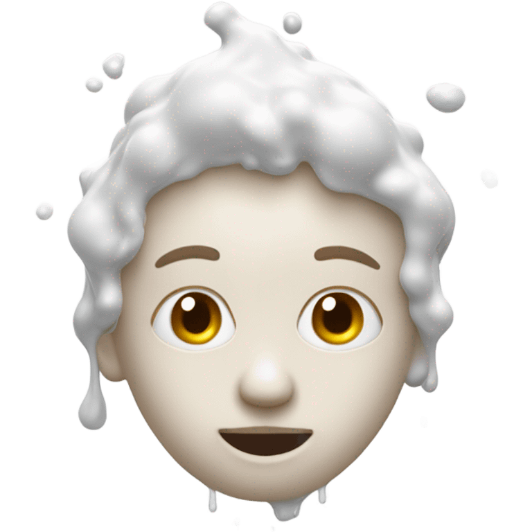 Face covered in milk liquid emoji