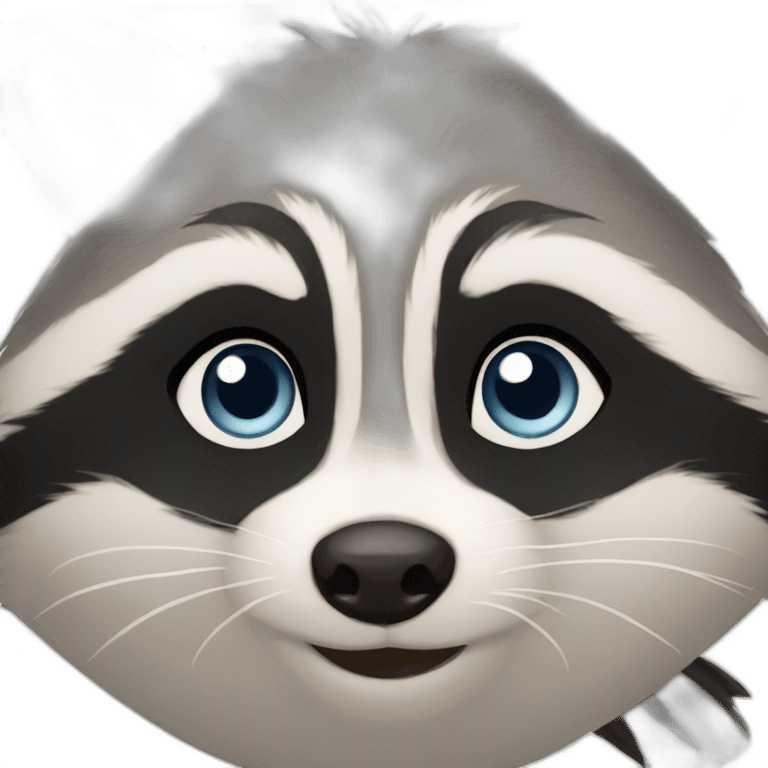 racoon love eyes emoji