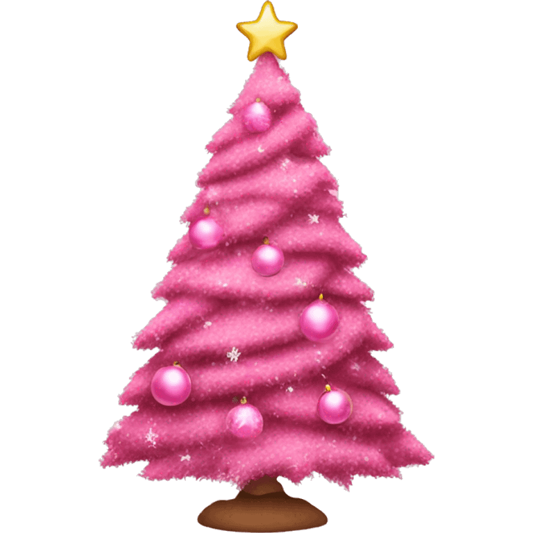 pink christmas tree emoji