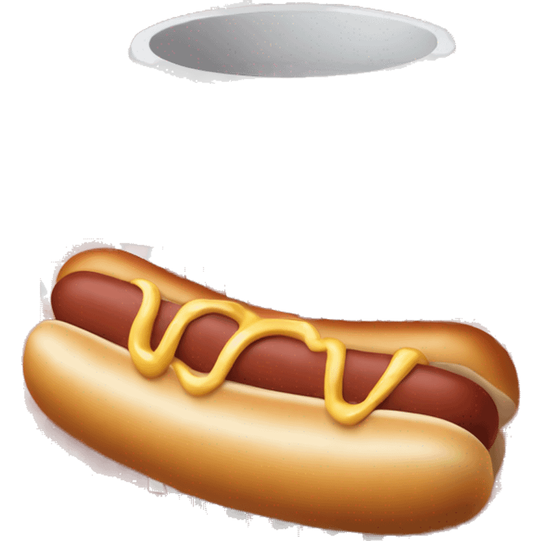 red and white cup with hot dog logo on it emoji