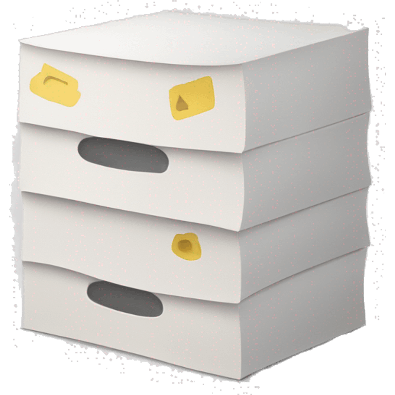 white sandpaper storage organizer emoji