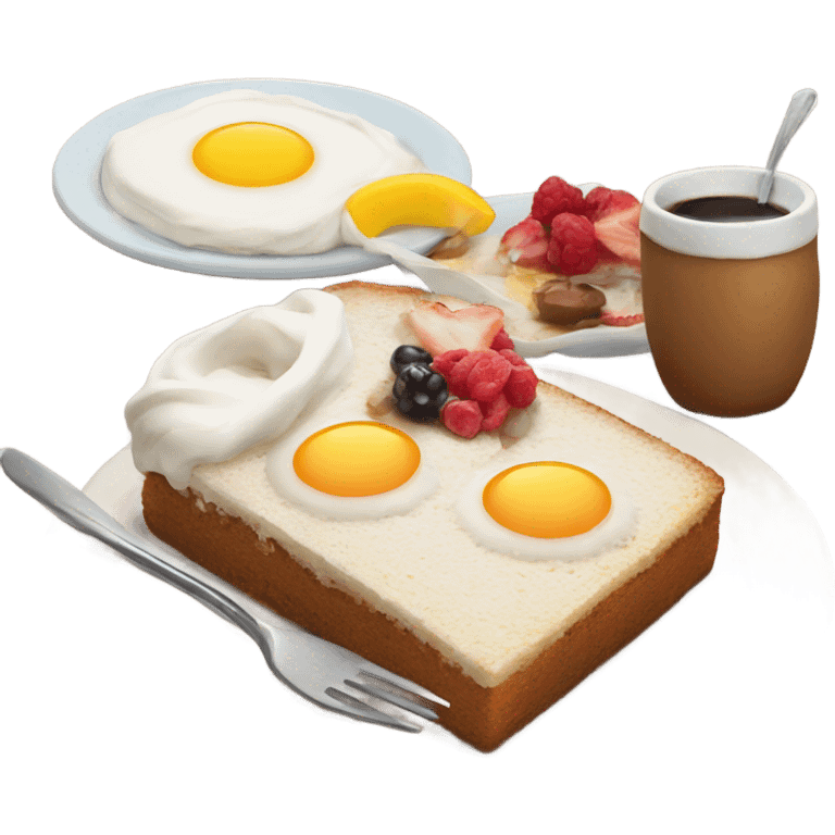 cake breakfast  emoji