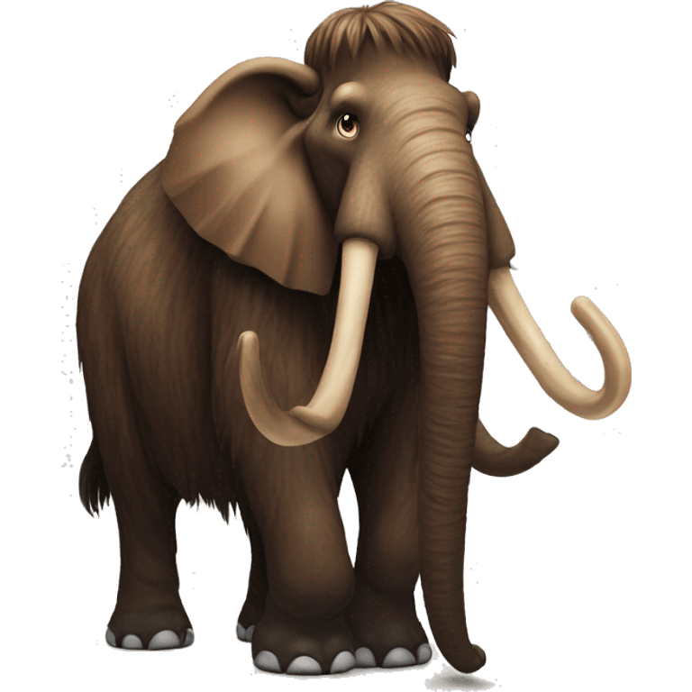 a mammoth with a German flag[1] emoji