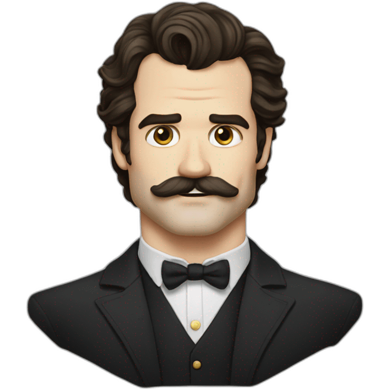 Henry cavill avec moustache emoji