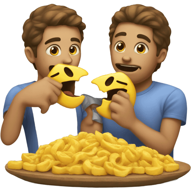 an emoji eating another emoji emoji