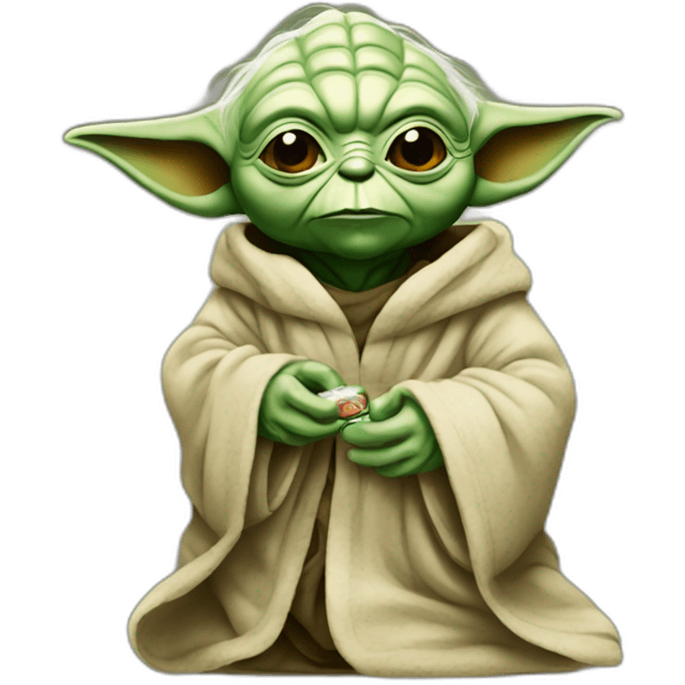 Yoda with condoms emoji