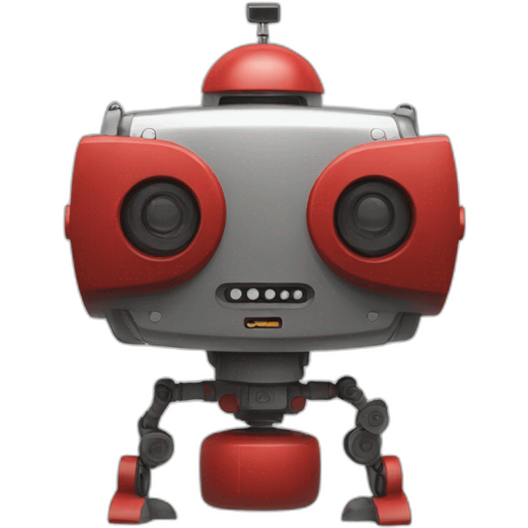 Warning Robot Red Clock emoji