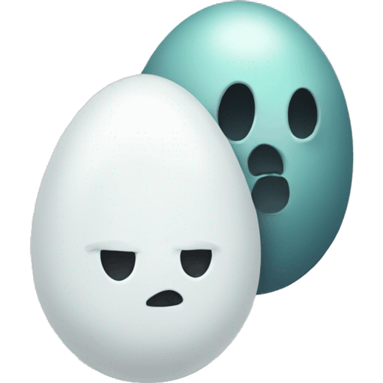 Egg and ghost emoji