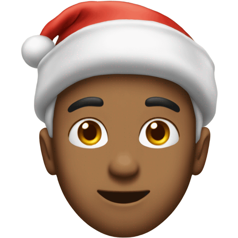 Sameer with Santa cap emoji