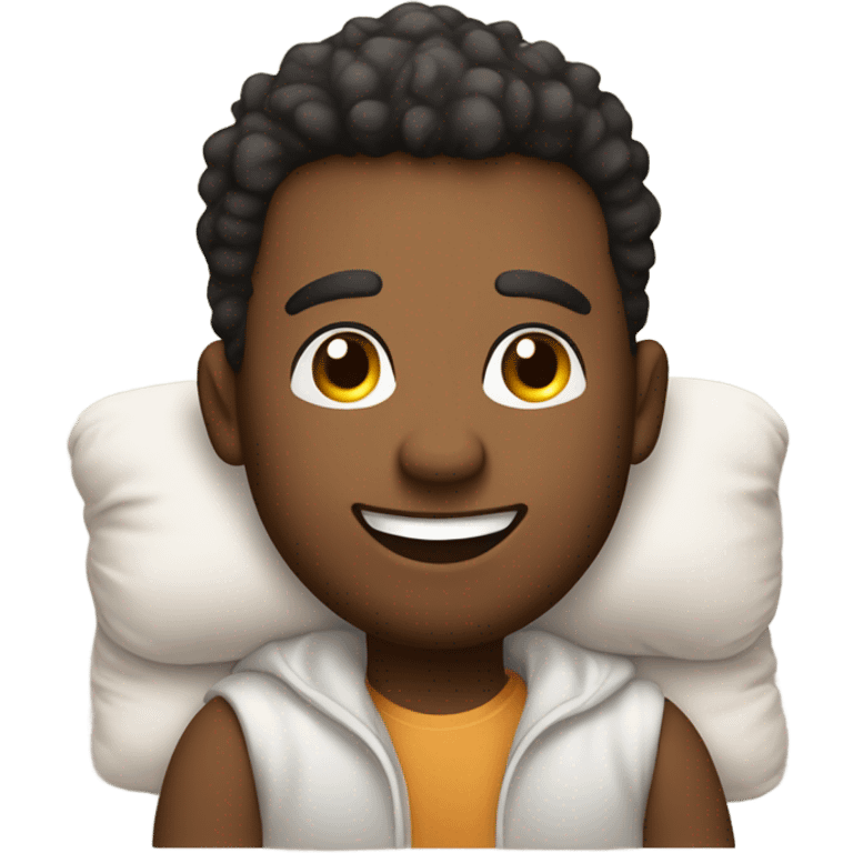 Cuddling guy emoji