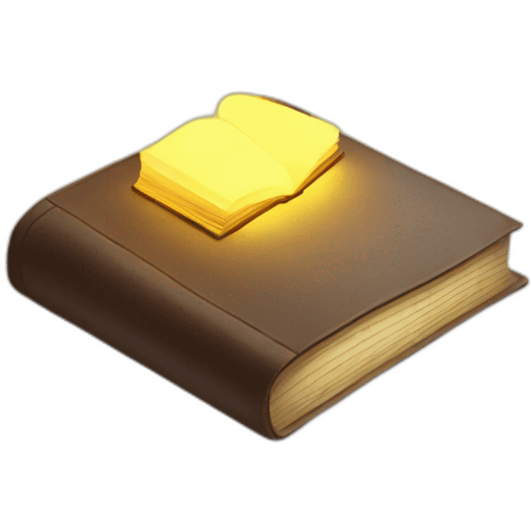 glowing book emoji