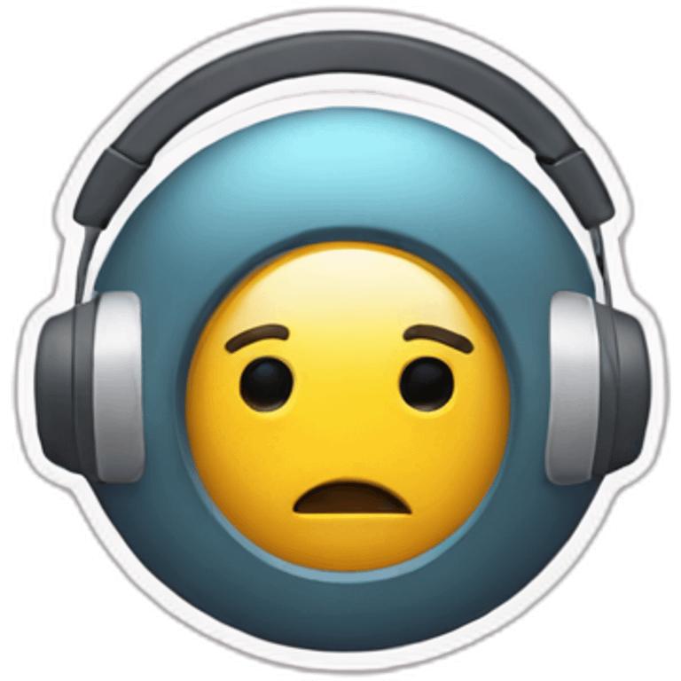 headphone and speachbubble emoji