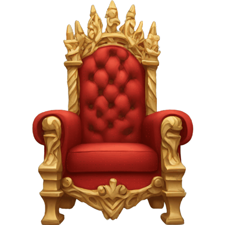 red majestic throne  emoji