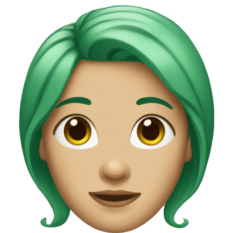 Green haired lady emoji