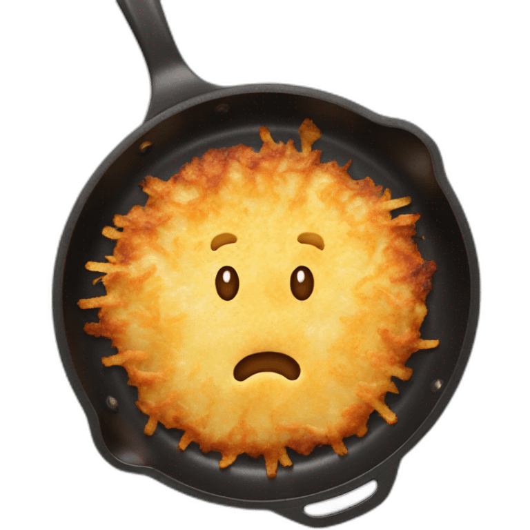 latkes in a frying pan emoji