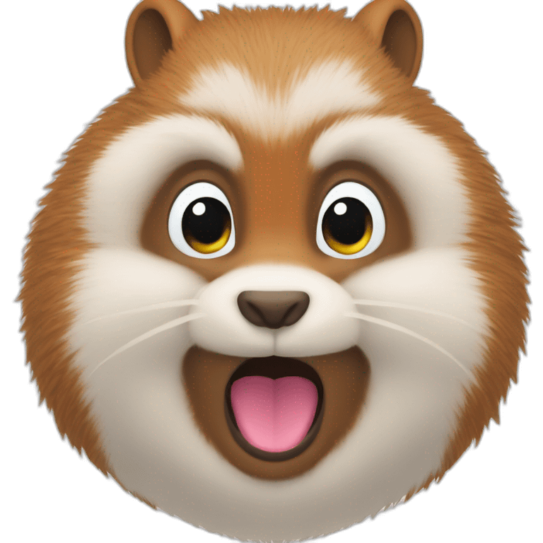 Squirrel whitout fur emoji