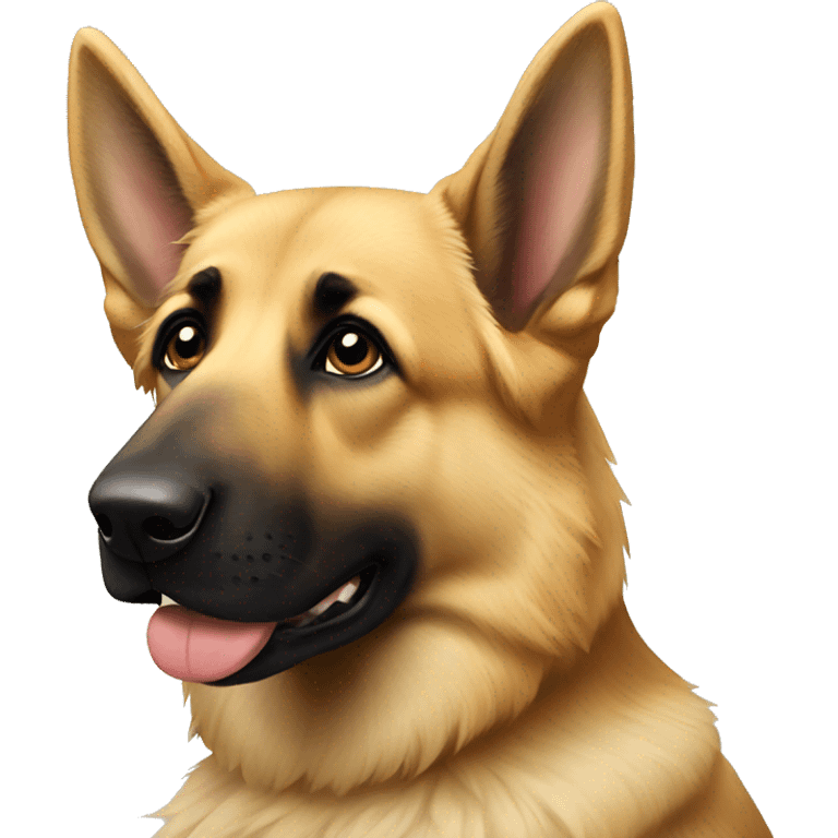 blonde german shepherd  emoji