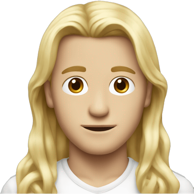 emil hansen long gross blonde hair  emoji