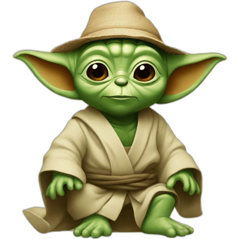 Yoda en vacances emoji