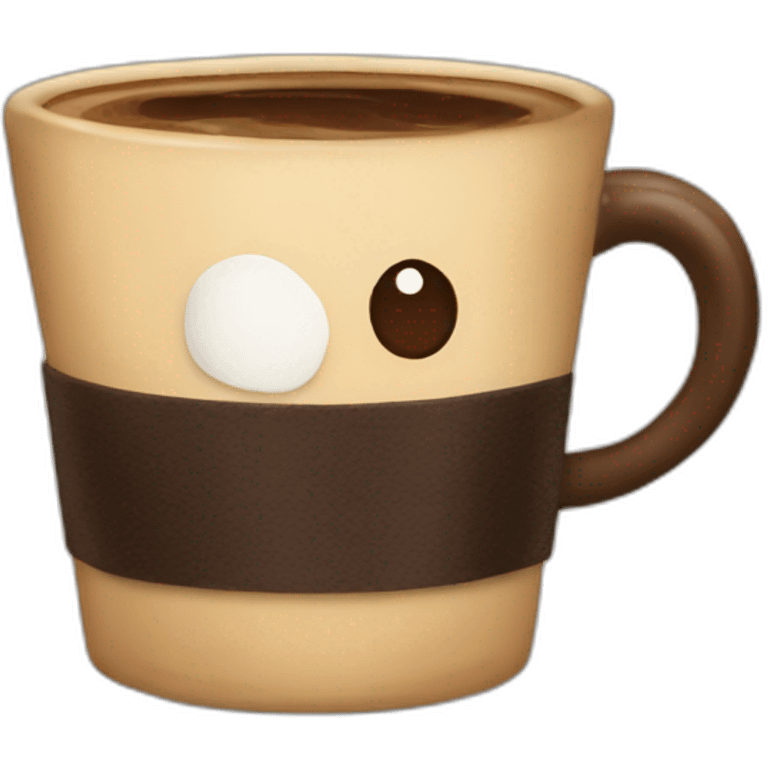 Macron qui boit un café emoji