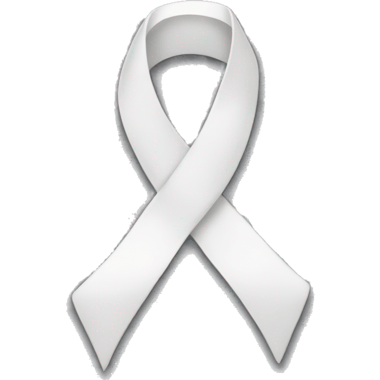 White ribbon  emoji