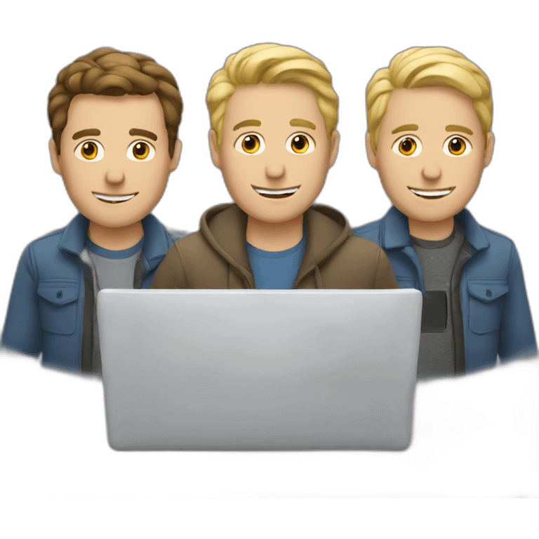 three white dudes with laptops emoji