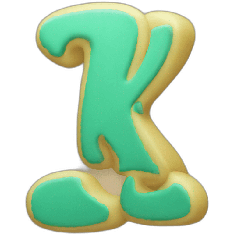 playful letter K emoji