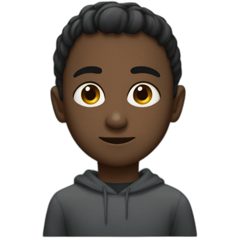 Zemmour with black kid emoji