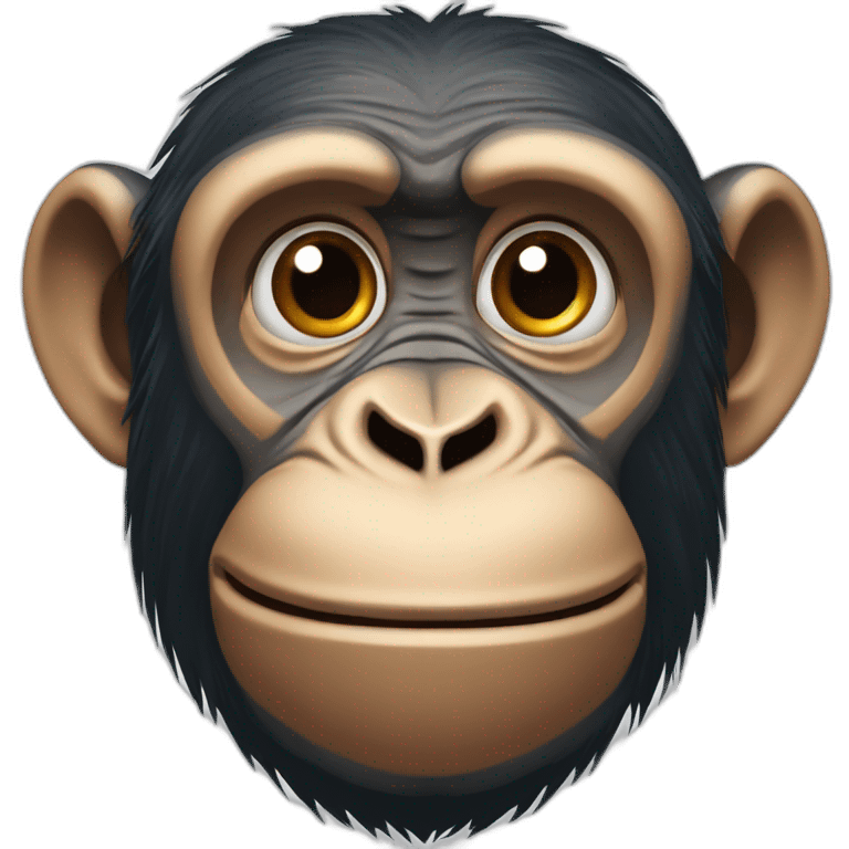 chimpanzee head emoji