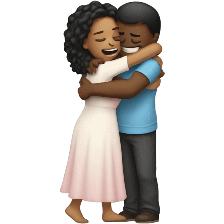 Hug relationship  emoji