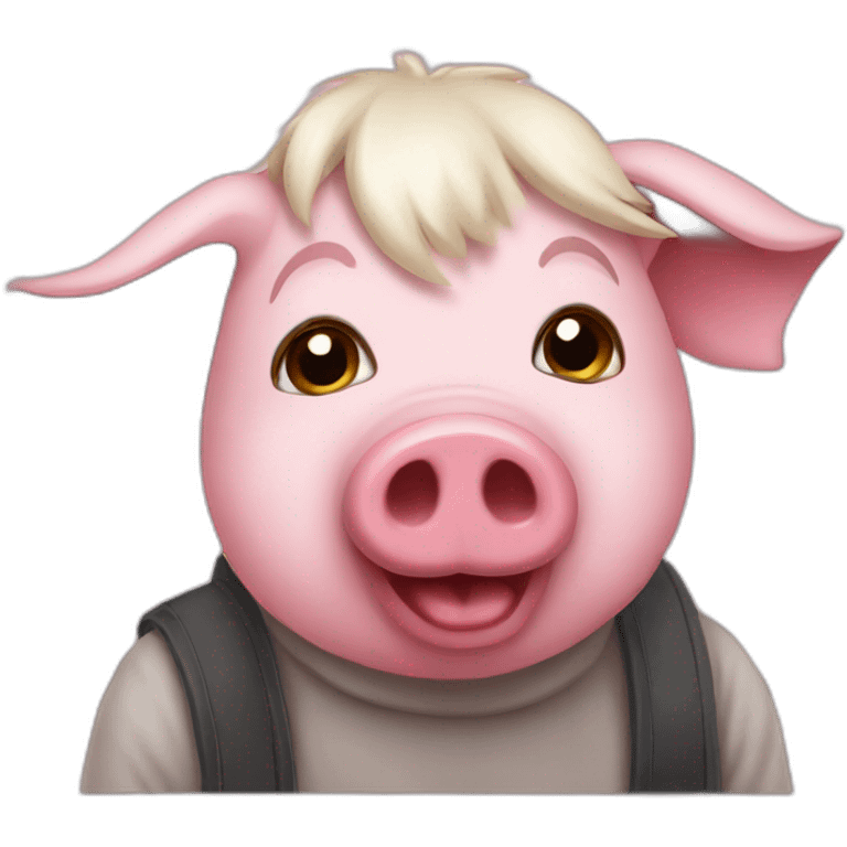 artist pig emoji