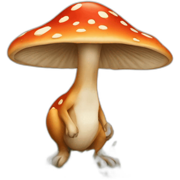 mushroom kangaroo emoji