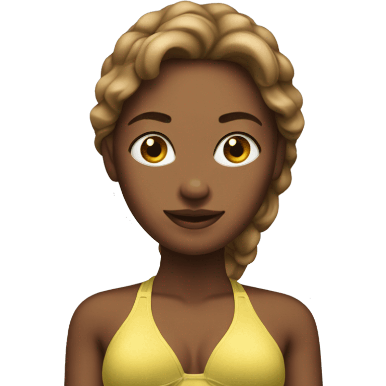 Woman with bikini emoji