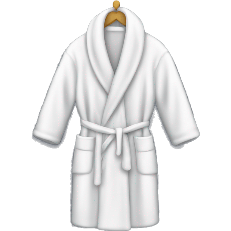 White dressing gown  emoji