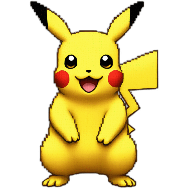 pokemon pikachu pixel art emoji