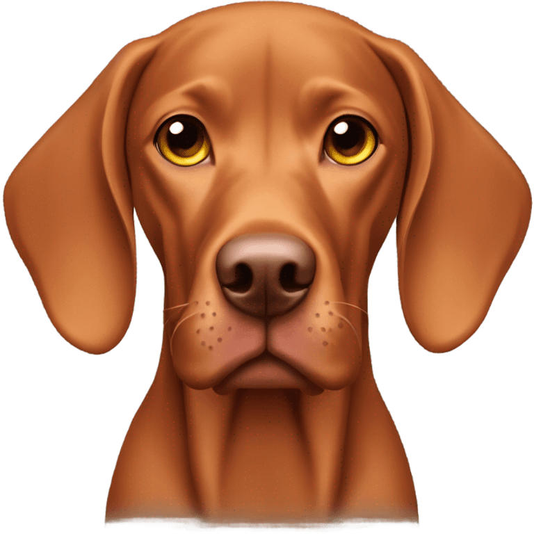 Hungarian vizsla ginger dog emoji