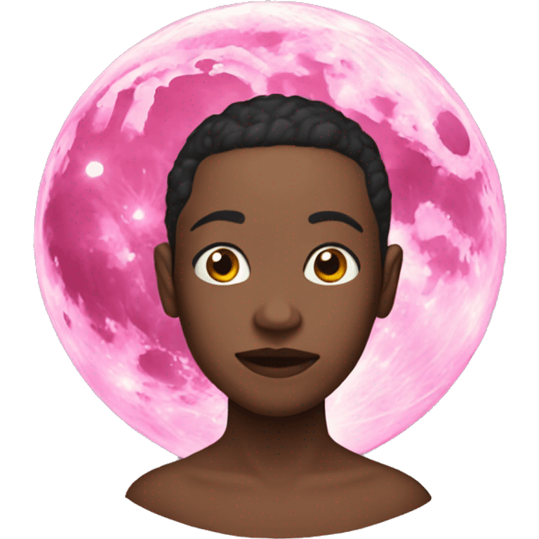 Reality Pink moon  emoji