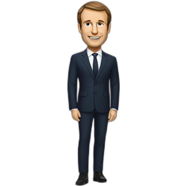 Macron en caleçon emoji